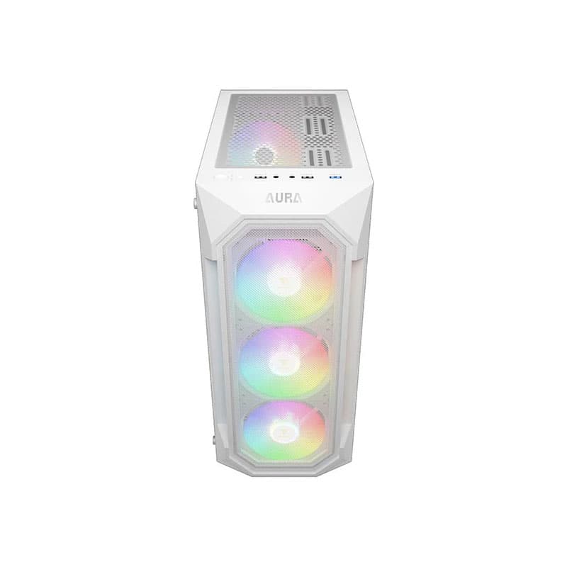 کیس کامپیوتر سفید گیم دیاس مدل GAMDIAS AURA GC1 ELITE WH — تصویر ۲