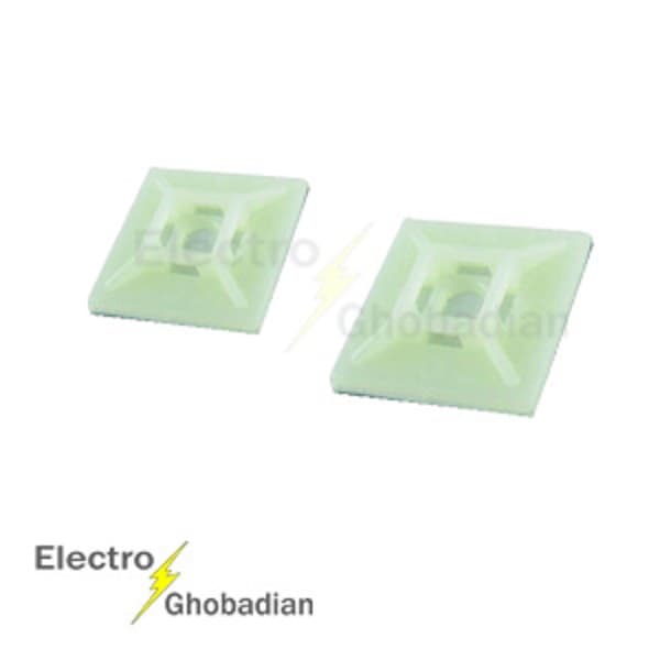 پایه چسب سایز بزرگ ۳۰ میلیمتر در ۳۰ میلیمتر (بسته صدتایی)