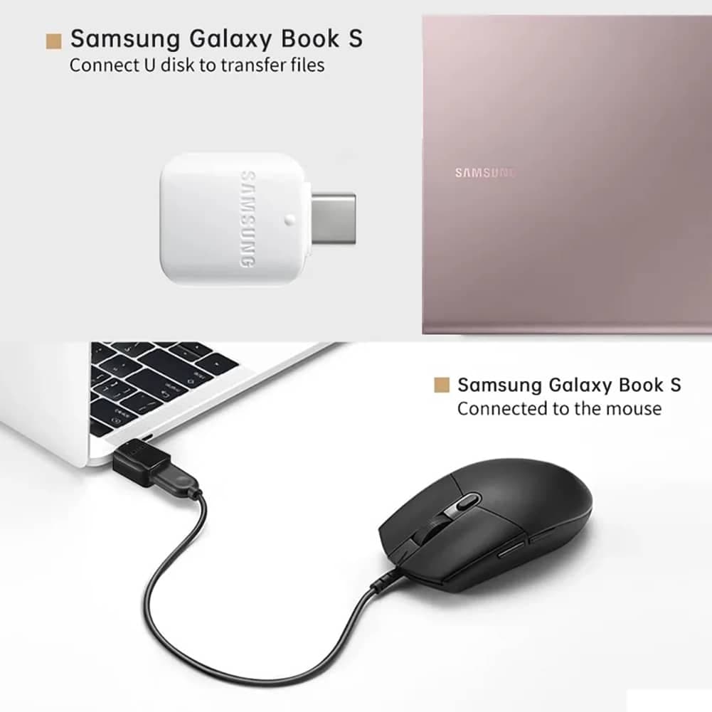 تبدیل OTG Samsung Type-C to USB ( سفید مات ) — تصویر ۷