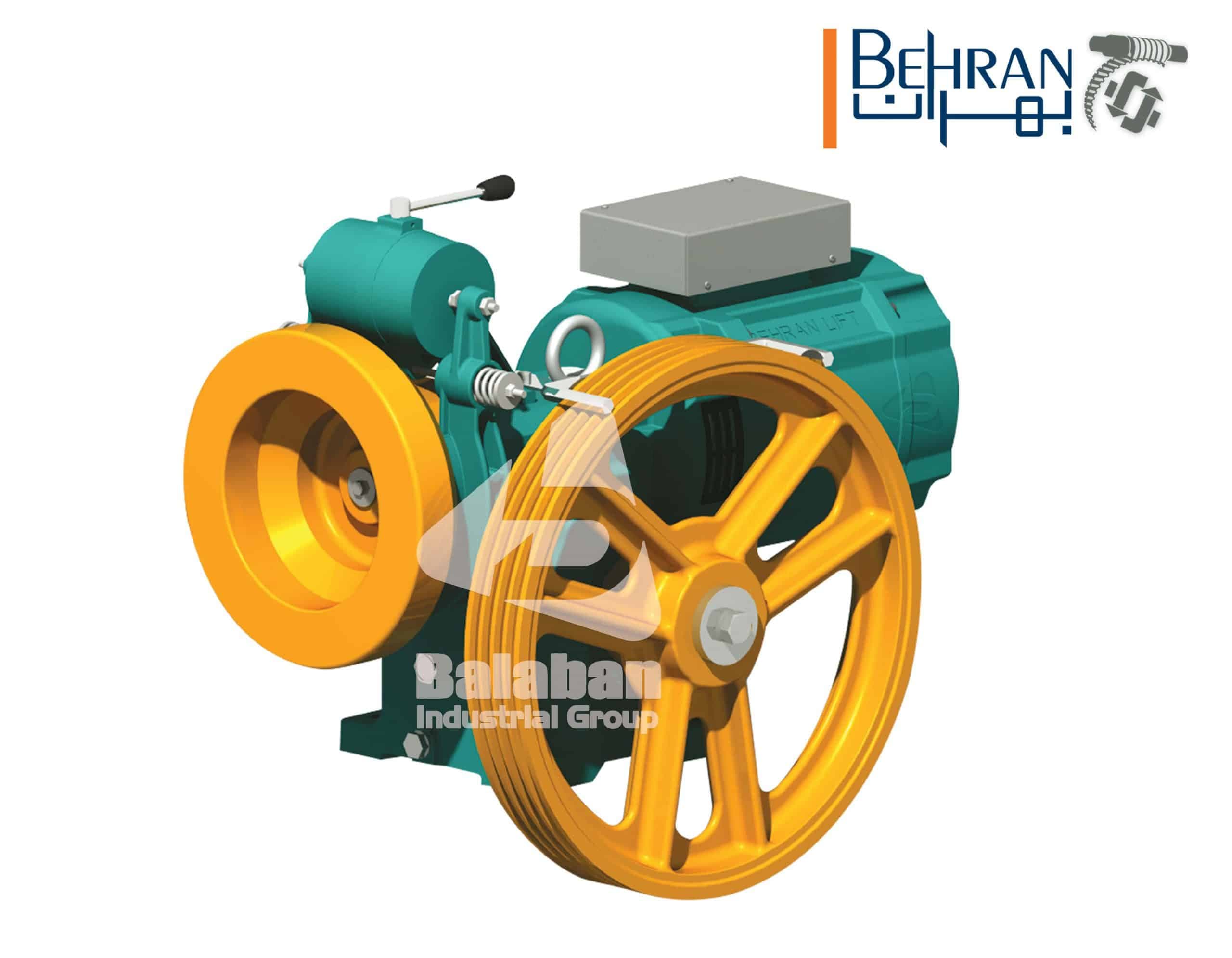 موتور گیربکس بهران BEHRAN- BL 5005 R2 -6.1KW-VVVF-1M/S — تصویر ۲