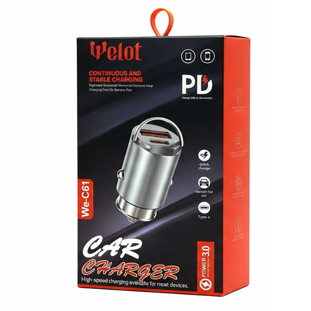 شارژر فندکی WELOT WE-C61 67W PD — تصویر ۲