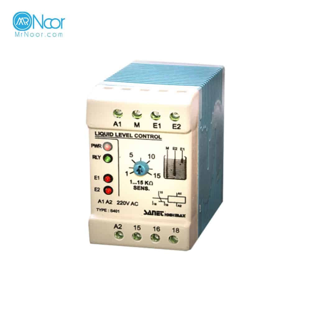 رله کنترل سطح مایعات صانت الکترونیک مدل LLC S 401 MAX