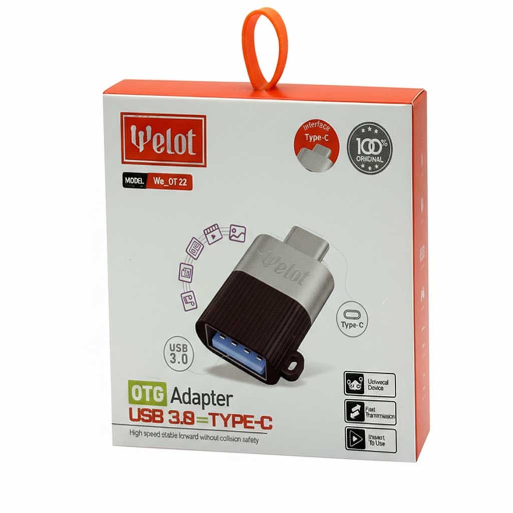 مبدل OTG USB 3.0 Type-C ویلوت WELOT WE-OT22
