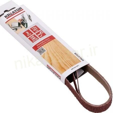 ست کاغذ سنباده نواری سایز 13×457 با مش 40-80-120 برند کریتور