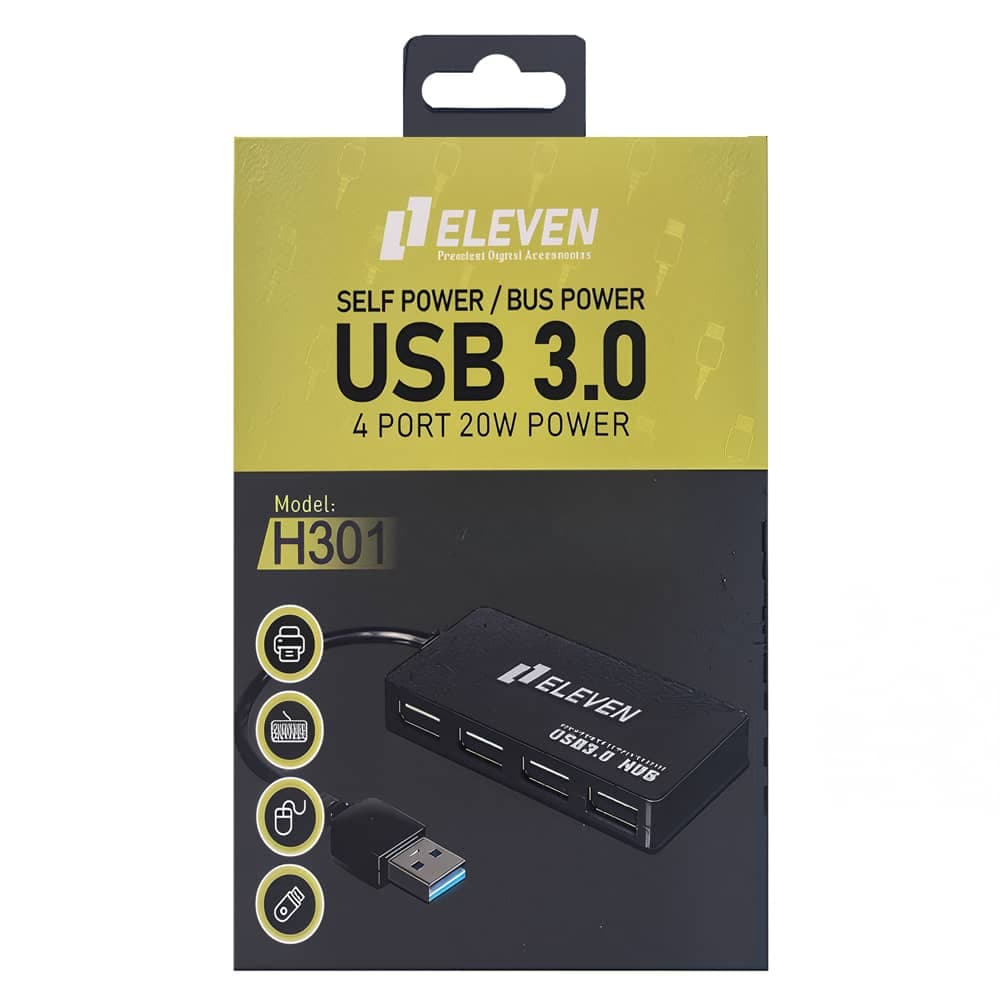 هاب چهار پورت ELEVEN H301