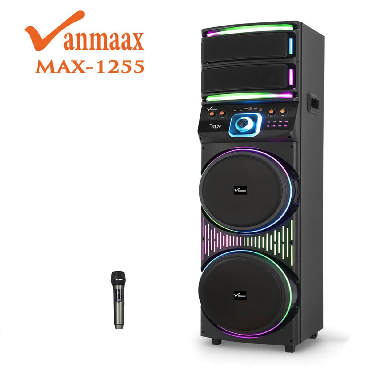 اسپیکر VANMAAX MAX-1255 2*12″ 100W RMS