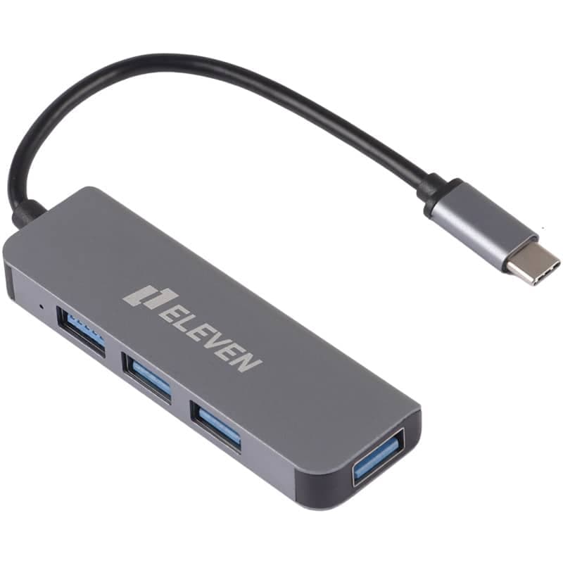 هاب TYPE C – USB 3.0 چهار پورت ELEVEN H801