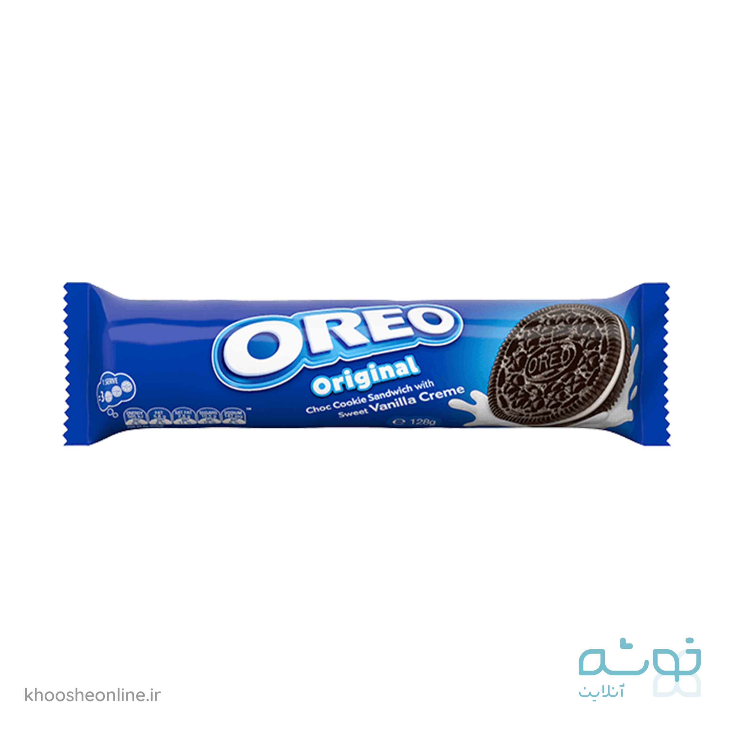 بیسکویت شکلات با مغز وانیل اورئو OREO VANILLA CHOCOLATE