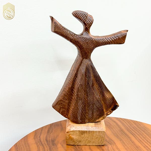 مجسمه دکوری چوبی مدل رقص سماع sh501