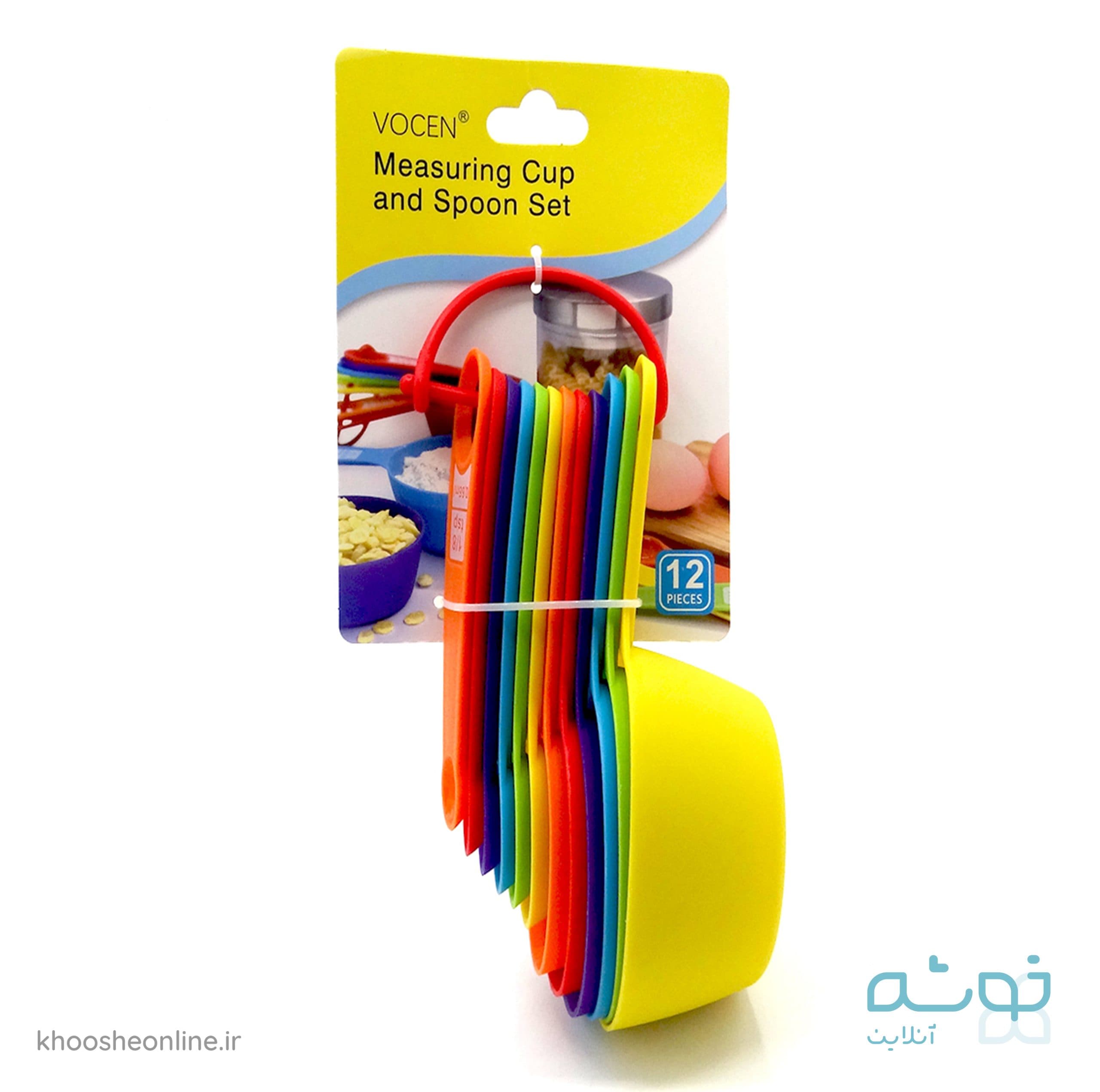 ست پیمانه پلاستیکی 12 عددی VOCEN