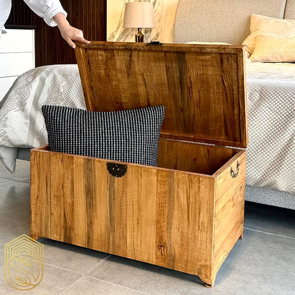 صندوقچه چوبی کلاسیک بزرگ sh404