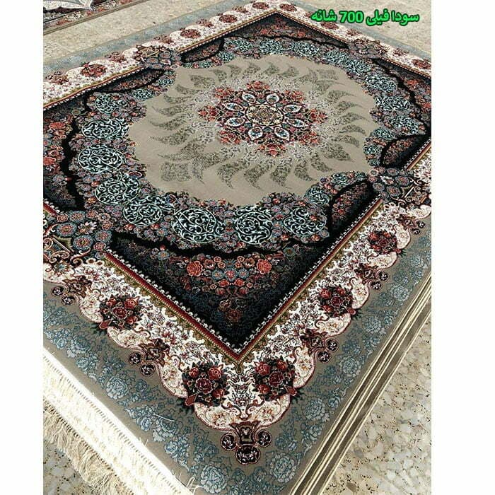 فرش کاشان طرح سودا ۷۰۰ شانه فیلی