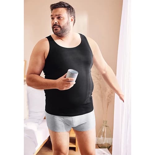 پک 3 تایی شورت مردانه پادار لیورجی Livergy آلمان طوسی مشکی سفید — تصویر ۳