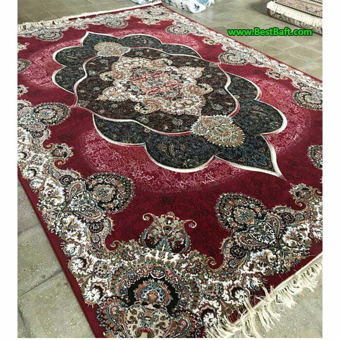 فرش کاشان طرح پانیذ ۷۰۰ شانه لاکی