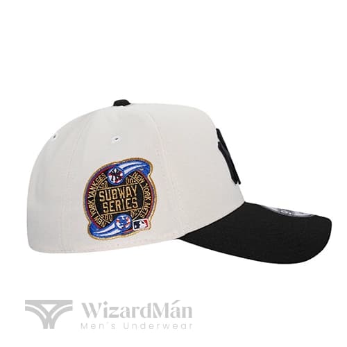 کلاه کپ (لبه دار) نیو ارا New Era مدل New York Yankees 9FORTY Adjustable سفید مشکی — تصویر ۲
