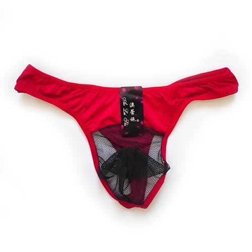 شورت مردانه فانتزی لامبادا (Bikini) جلو تور درشت وارداتی — تصویر ۳
