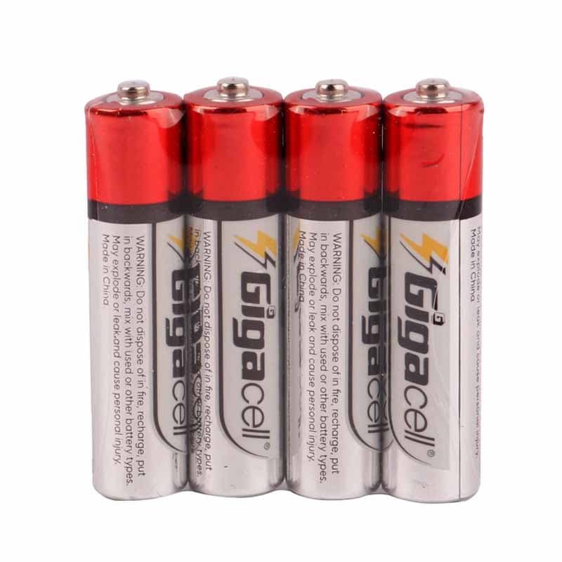 باتری نیم قلمی گیگاسل Gigacell Ultra Heavy Duty R03 1.5V AAA شیرینک بسته 4 عددی