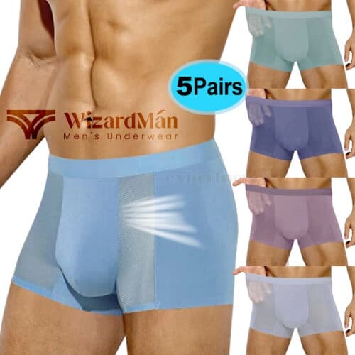 شورت مردانه ابریشم تنفسی پارچه مشبک پادار کلوین کلاین وارداتی آنتی باکتریال — تصویر ۹
