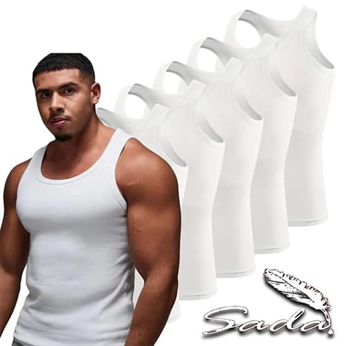 رکابی مردانه کبریتی اسپورت تنک تاپ Tank Top اورجینال سادا Sada بنگلادشی وارداتی — تصویر ۳