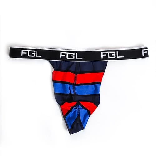 شورت مردانه لامبادا اورجینال FGL بیکینی فانتزی آبی نارنجی کش پهن