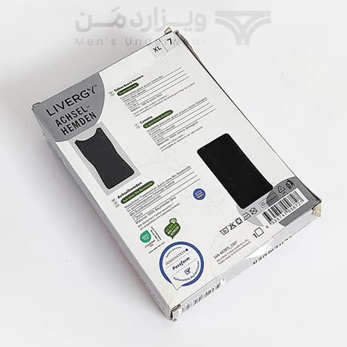 پک 2 تایی رکابی اورجینال لیورجی Livergy آلمان مشکی — تصویر ۴