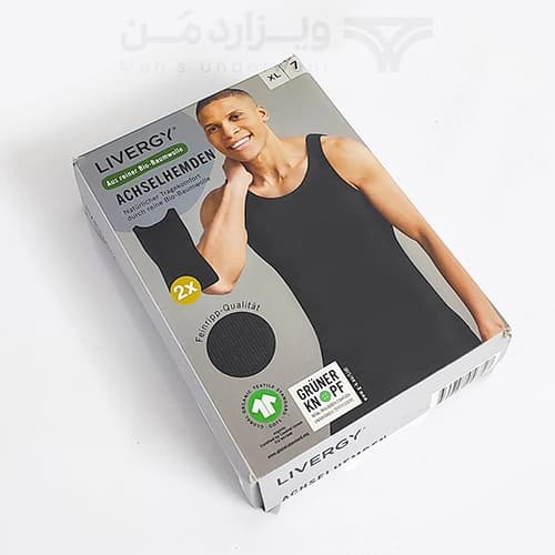 پک 2 تایی رکابی اورجینال لیورجی Livergy آلمان مشکی