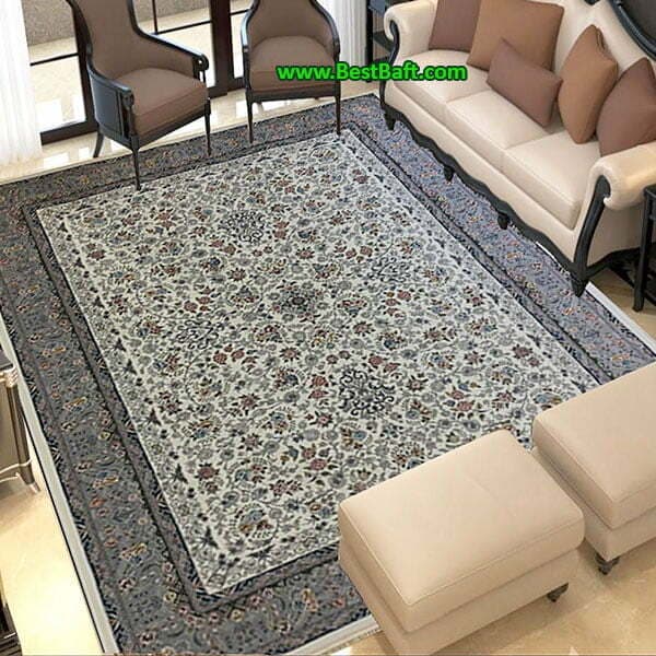فرش کاشان افشان مهسا ۱۲۰۰ شانه کرم — تصویر ۲