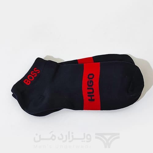 پک پرمیوم 5 تایی جوراب مچی مردانه هوگو باس HUGO BOSS اورجینال گلدوزی شده Premium — تصویر ۶