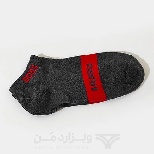 پک پرمیوم 5 تایی جوراب مچی مردانه هوگو باس HUGO BOSS اورجینال گلدوزی شده Premium — تصویر ۴