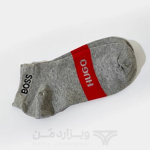 پک پرمیوم 5 تایی جوراب مچی مردانه هوگو باس HUGO BOSS اورجینال گلدوزی شده Premium — تصویر ۷
