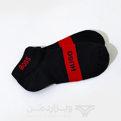 پک پرمیوم 5 تایی جوراب مچی مردانه هوگو باس HUGO BOSS اورجینال گلدوزی شده Premium — تصویر ۸