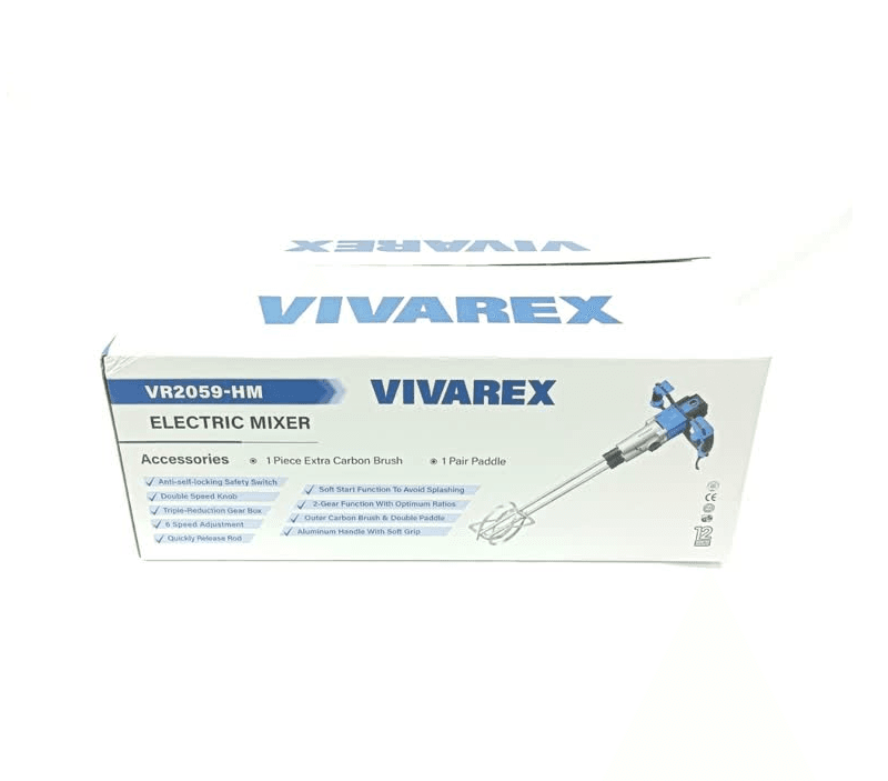 همزن برقی دو محور 2050 وات ویوارکس VR2059-HM — تصویر ۸