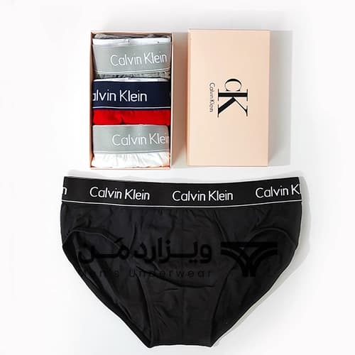 پک پرمیوم 3 تایی شورت مردانه کلوین کلاین CALVIN KLEIN اورجینال اسلیپ Premium — تصویر ۳