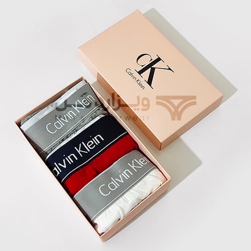 پک پرمیوم 3 تایی شورت مردانه کلوین کلاین CALVIN KLEIN اورجینال اسلیپ Premium