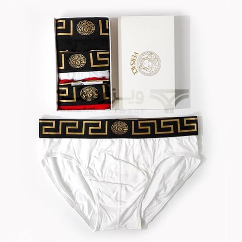 پک پرمیوم 3 تایی شورت مردانه ورساچ Versace اورجینال اسلیپ Premium — تصویر ۳