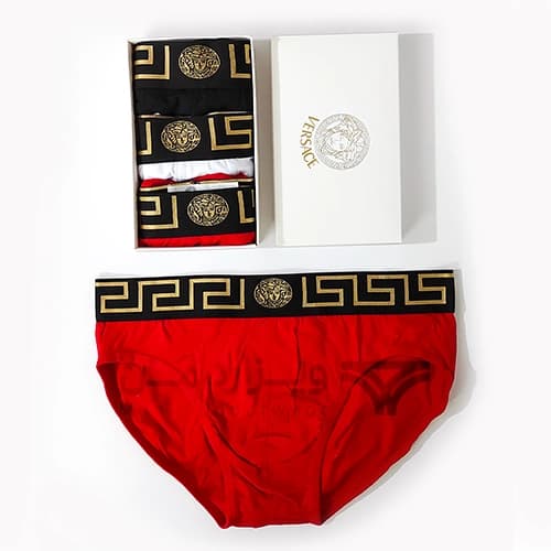 پک پرمیوم 3 تایی شورت مردانه ورساچ Versace اورجینال اسلیپ Premium — تصویر ۲