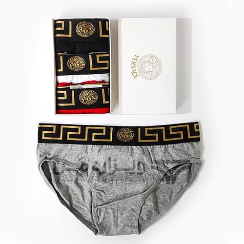پک پرمیوم 3 تایی شورت مردانه ورساچ Versace اورجینال اسلیپ Premium — تصویر ۵