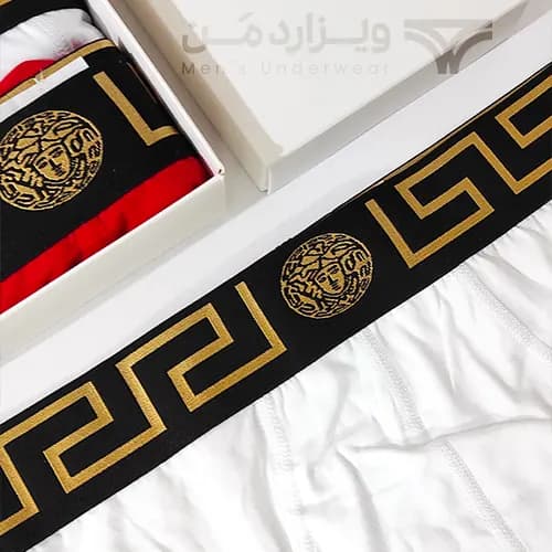 پک پرمیوم 3 تایی شورت مردانه ورساچ Versace اورجینال اسلیپ Premium — تصویر ۸