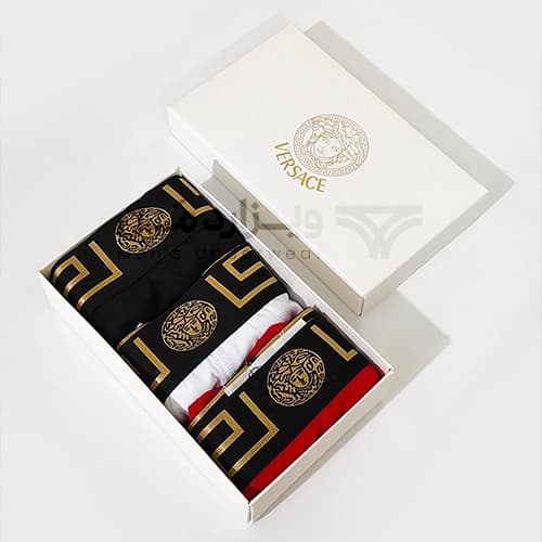 پک پرمیوم 3 تایی شورت مردانه ورساچ Versace اورجینال اسلیپ Premium