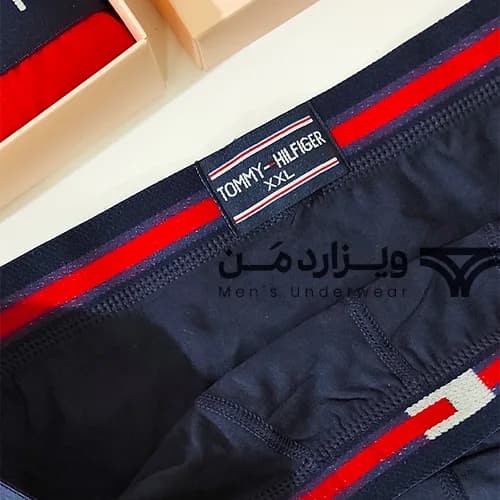 شورت مردانه تامی هیلفیگر Tommy Hilfiger اورجینال اسلیپ Premium سرمه ای — تصویر ۴