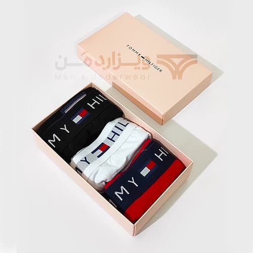 پک پرمیوم 3 تایی شورت مردانه تامی هیلفیگر Tommy Hilfiger اورجینال اسلیپ Premium — تصویر ۲