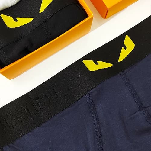 شورت مردانه پرمیوم Premium فندی Fendi اورجینال اسلیپ سرمه ای — تصویر ۳