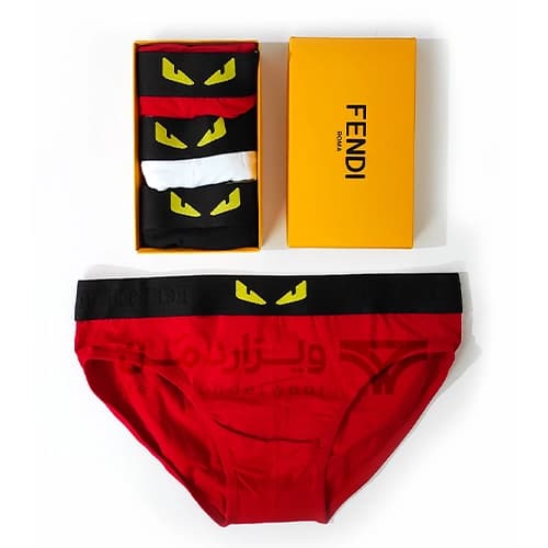پک پرمیوم 3 تایی شورت مردانه فندی Fendi اورجینال اسلیپ Premium — تصویر ۳