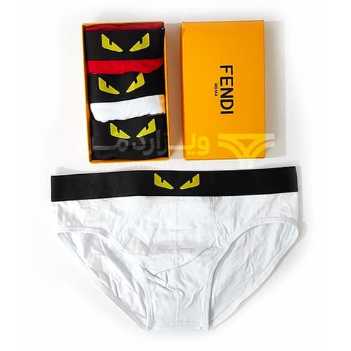 پک پرمیوم 3 تایی شورت مردانه فندی Fendi اورجینال اسلیپ Premium — تصویر ۵
