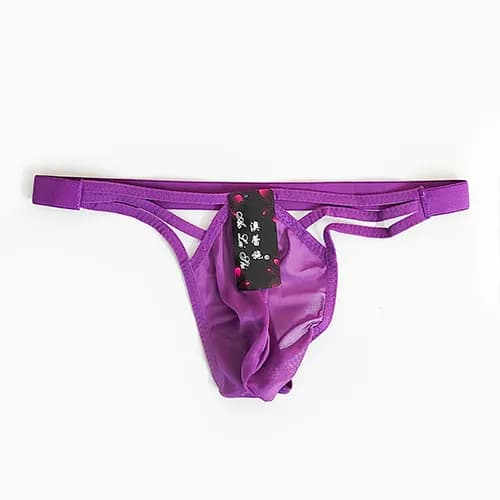 شورت مردانه فانتزی لامبادا (Bikini) حریر وارداتی جلوبنددار — تصویر ۵