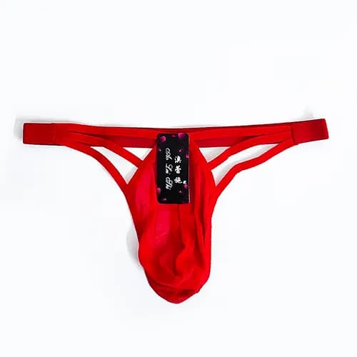شورت مردانه فانتزی لامبادا (Bikini) حریر وارداتی جلوبنددار — تصویر ۲