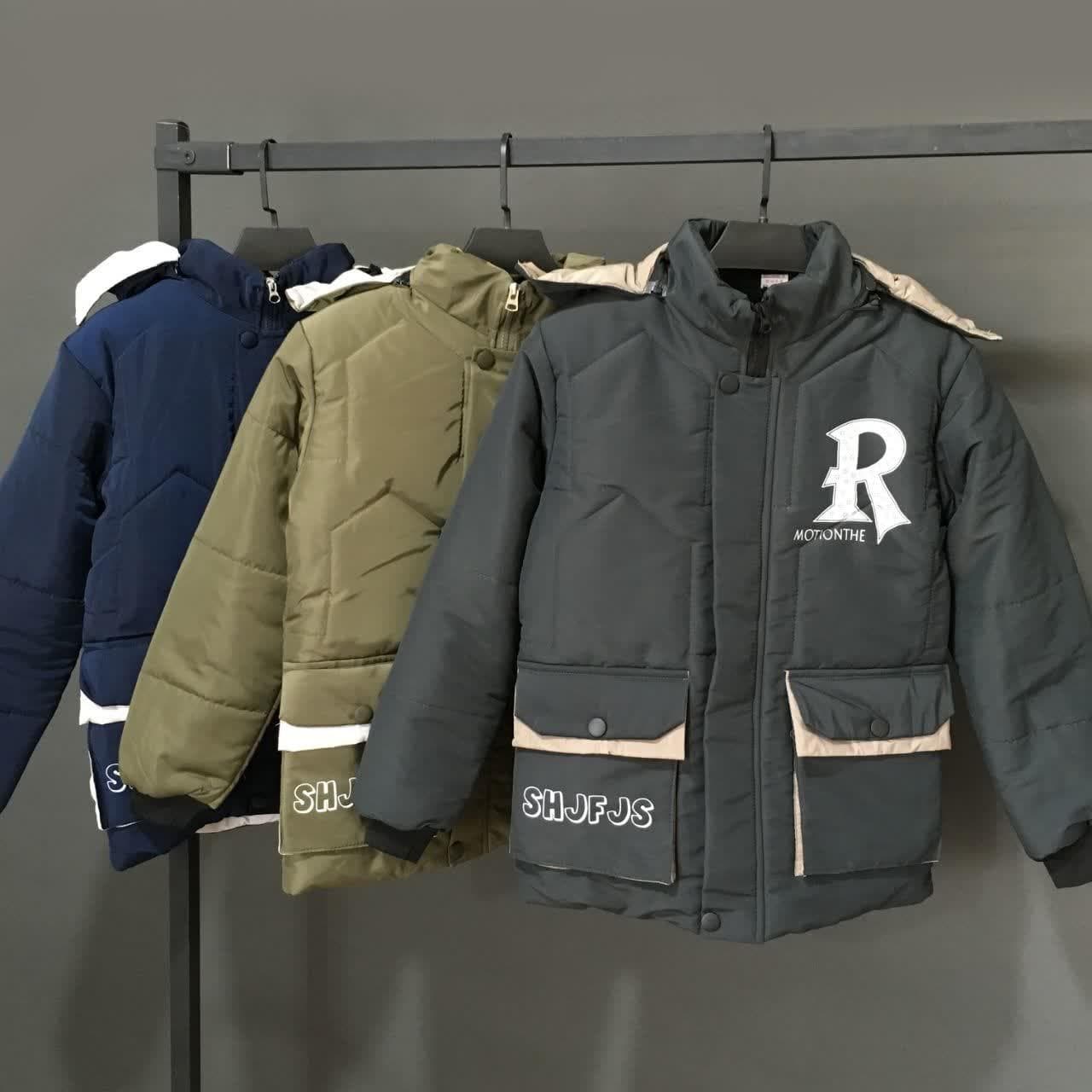 کاپشن پسرانه طرح R در 3 سایز