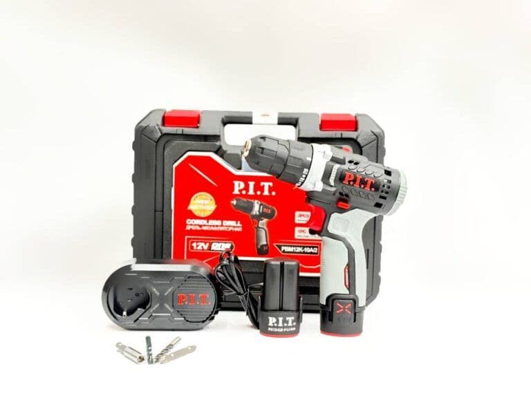 دریل شارژی پی ای تی 12 ولت دو باتری با کیف pit12k-10a2