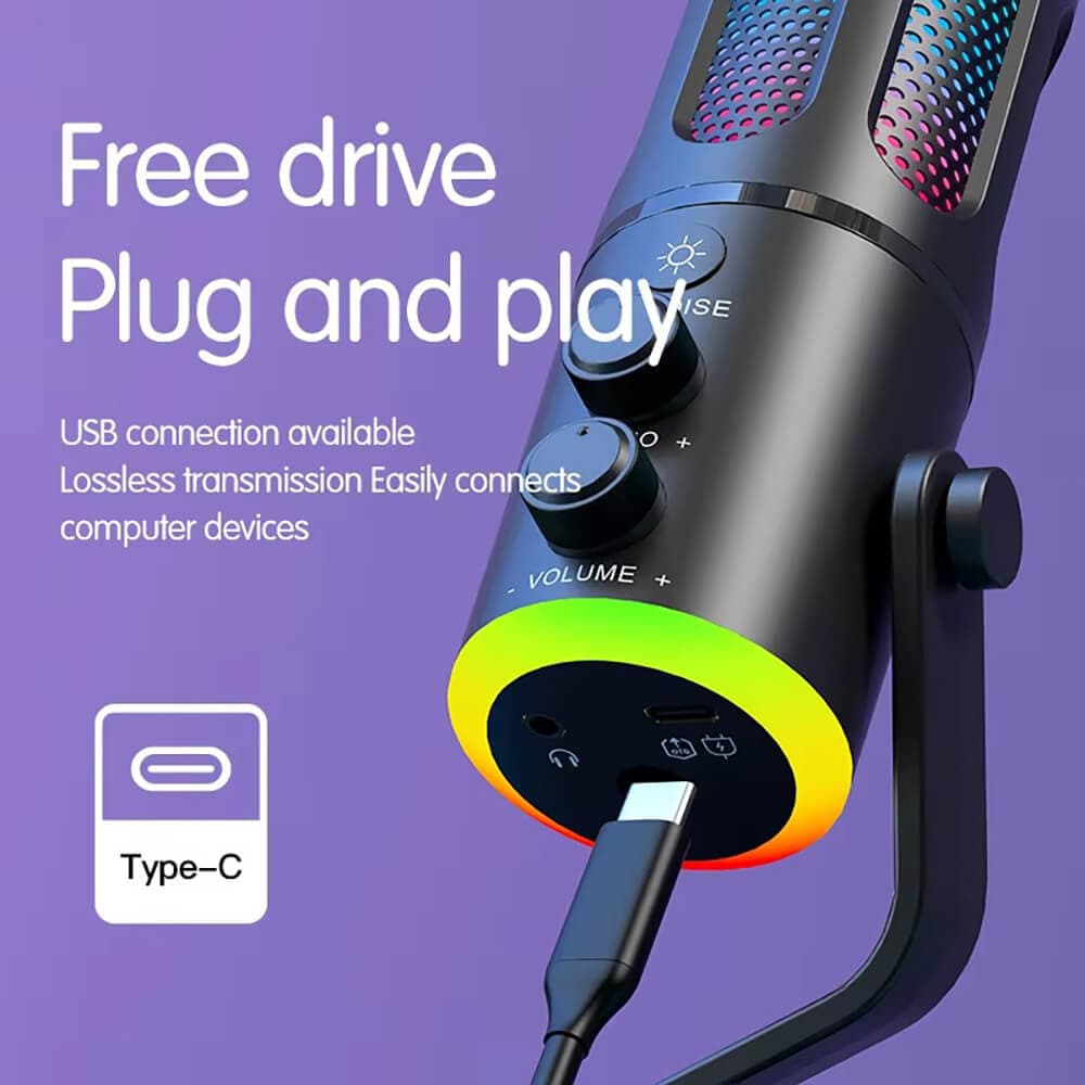 میکروفون رومیزی گیمینگ SU8 USB — تصویر ۵