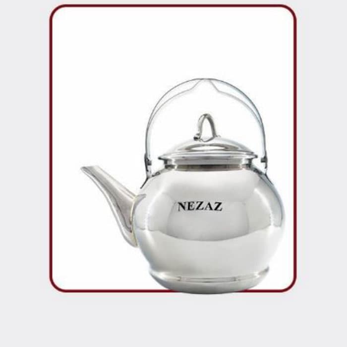 کتری تک لوله دار 4 لیتر نزاز NEZAZ استیل کد 2100 — تصویر ۲